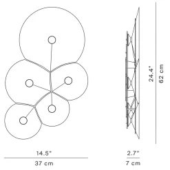 Discount Bulbullia LED Parete, 5-flg. Wohnzimmer|Flur