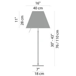 Costanza Tavolo Teleskop mit Touchdimmer, Messing Tischleuchten|Schlafzimmer
