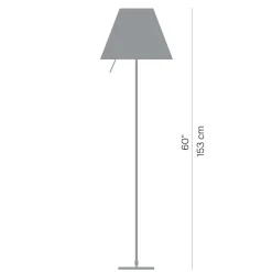 New Costanza Terra Fix mit Schalter, Alu Wohnzimmer|Schlafzimmer