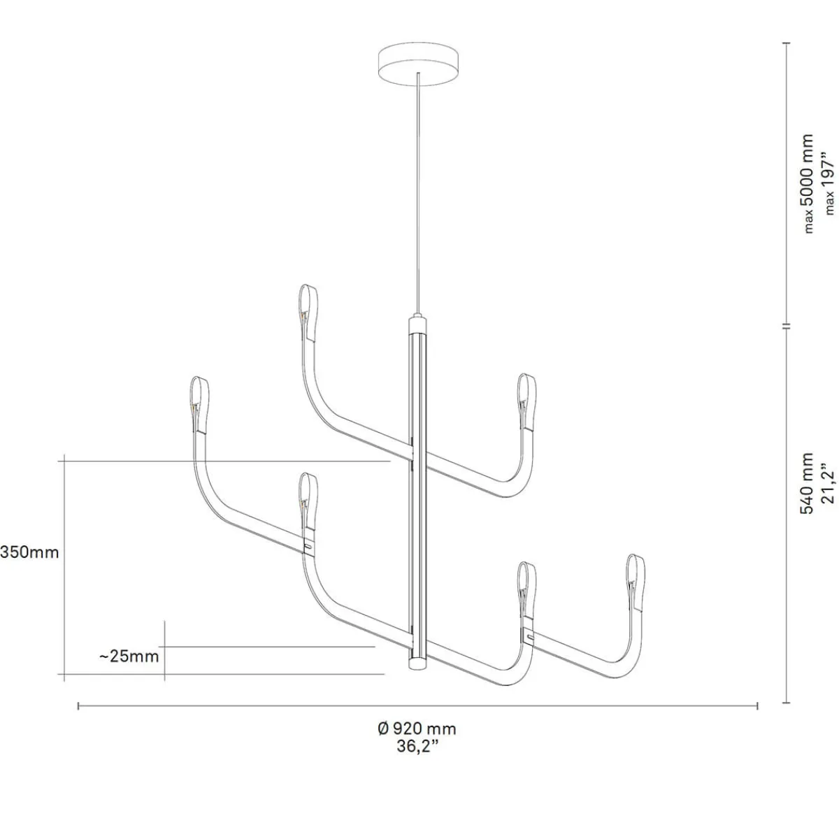 Discount J-us LED Sospensione, C Konfiguration Gastronomie|Essbereiche