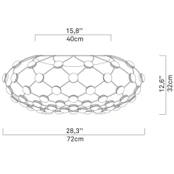 Clearance Mesh LED Soffitto Deckenleuchten|Flur