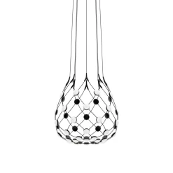 Discount Mesh LED Sospensione, mit Casambi Hotellerie|Gastronomie