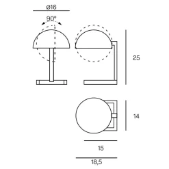 Outlet MJA Tischleuchte Hotellerie|Arbeitszimmer