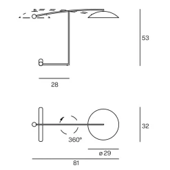 Orbit LED Tischleuchte Arbeitszimmer|Büros