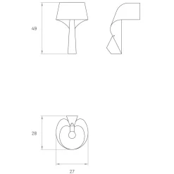Clearance Air Tischleuchte Hotellerie|Wohnzimmer