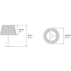 Sale Lola Medium Tischleuchte, mattschwarz, Abverkaufsware (OVP geöffnet) Tischleuchten|Schlafzimmer