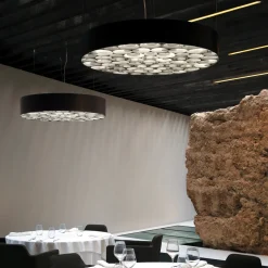 Hot Spiro Medium LED Pendelleuchte, äußerer Schirm: schwarz Pendelleuchten|Wohnzimmer