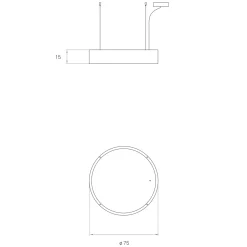 Hot Spiro Medium LED Pendelleuchte, äußerer Schirm: schwarz Pendelleuchten|Wohnzimmer
