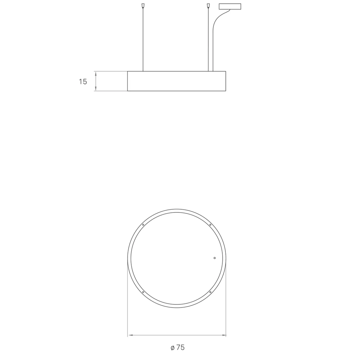 Hot Spiro Medium LED Pendelleuchte, äußerer Schirm: schwarz Pendelleuchten|Wohnzimmer