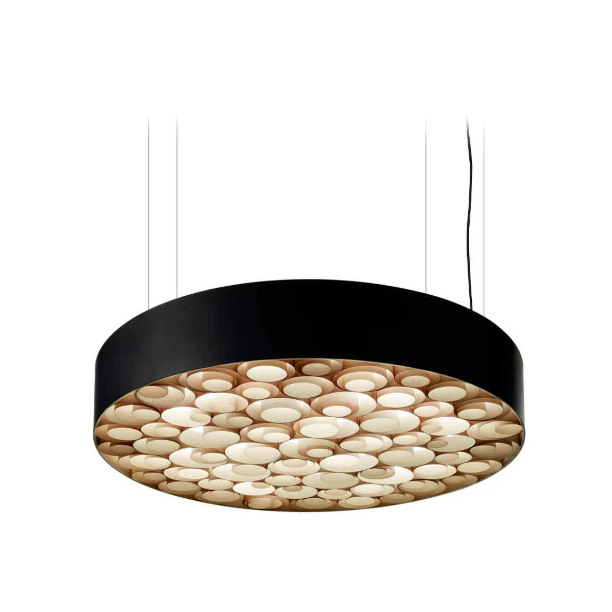 Hot Spiro Medium LED Pendelleuchte, äußerer Schirm: schwarz Pendelleuchten|Wohnzimmer