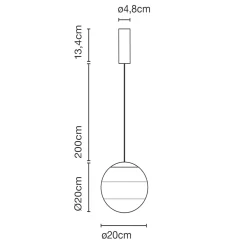 Outlet Dipping Light 20 LED Pendelleuchte Hotellerie|Gastronomie