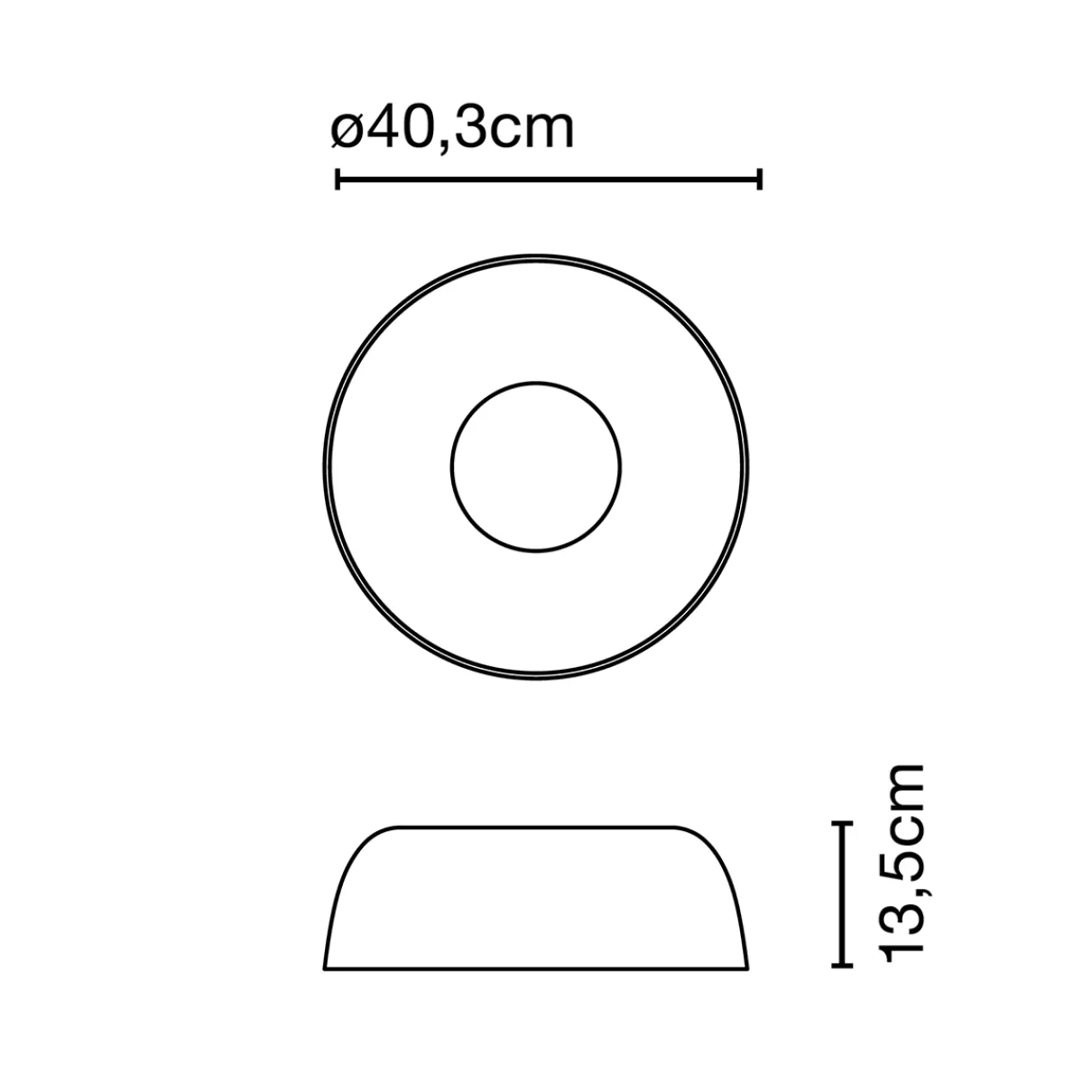 Clearance Djembe 42.13 LED Deckenleuchte, Ø: 40,3 cm Wohnzimmer|Flur