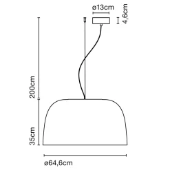 Discount Djembe 65.35 LED Pendelleuchte, Ø: 64,6 cm Pendelleuchten