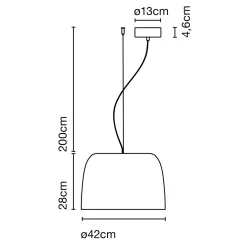 Djembe 42.28 LED Pendelleuchte, Ø: 42 cm Pendelleuchten