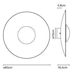 New Ginger 60 C LED Wandleuchte Wandleuchten|Flur