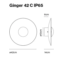 Hot Ginger 42C IP65 LED Wand- / Deckenleuchte Wandleuchten|Deckenleuchten