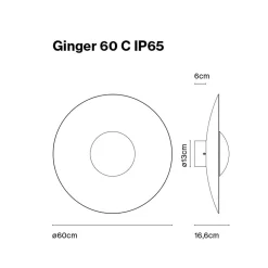 Ginger 60C IP65 LED Wand- / Deckenleuchte Wandleuchten|Deckenleuchten