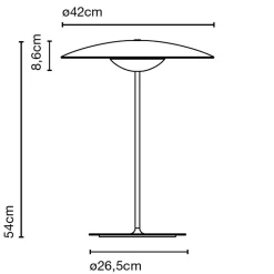 Ginger M LED Tischleuchte Tischleuchten|Schlafzimmer