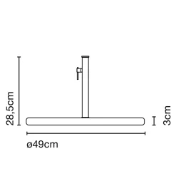 Hot Jaima P207+43 IP65 LED Stehleuchte, mit Sockel Terrassen|Dekorative Leuchten