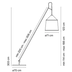 Best Jaima P307+71 IP65 LED Stehleuchte, mit Sockel Terrassen|Dekorative Leuchten