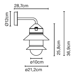 Best Santorini A Fixed Stem Wandleuchte Wandleuchten|Wandleuchten