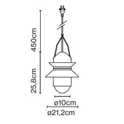 Online Santorini IP65 Pendelleuchte Hotellerie|Gastronomie