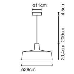 New Soho 38 IP44 LED Pendelleuchte Outdoor Terrassen|Dekorative Leuchten