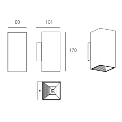 Discount Dau Doble LED Wandleuchte Wandleuchten|Flur