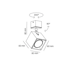 Dau Spot Wand- / Deckenstrahler Wohnzimmer|Schlafzimmer