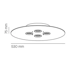Hot Equal Deckenleuchte, Ø 53 cm Deckenleuchten|Flur