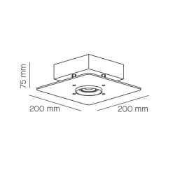 New Equal Deckenleuchte, 20 x 20 cm Deckenleuchten|Flur