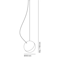 Outlet Half Pendelleuchte, Ø 35 cm Pendelleuchten|Schlafzimmer