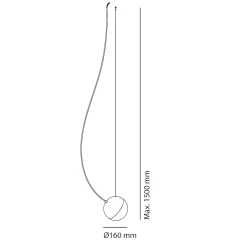 Hot Half Pendelleuchte, Ø 16 cm, Auslaufmodell Pendelleuchten|Schlafzimmer