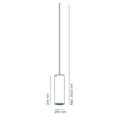 Kronn 77 GU10 System-Pendelleuchte, inkl. Adapter Schienensysteme|Pendelleuchten