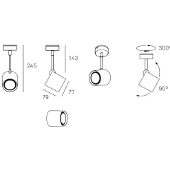 Online Kronn Deckenstrahler, Auslaufmodell Strahler & Spots|Deckenleuchten