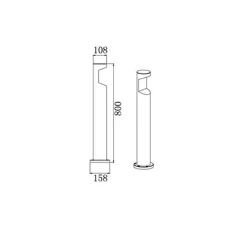 Discount Doorway LED Pollerleuchte Stehleuchten