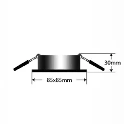 New MOAF QUADRA IP65 Einbaustrahler mit Blendschutzglas Strahler|Einbauleuchten