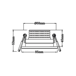 MOBiDIM COB CLASSIC IP65 R 8,5 W LED Einbaustrahler, Dim-to-Warm Strahler|Einbauleuchten
