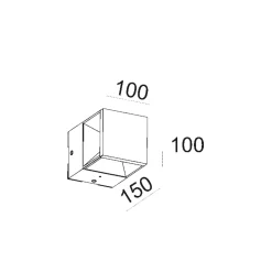 New Squareline LED Wand- / Mini Pollerleuchte Wandleuchten|Stehleuchten