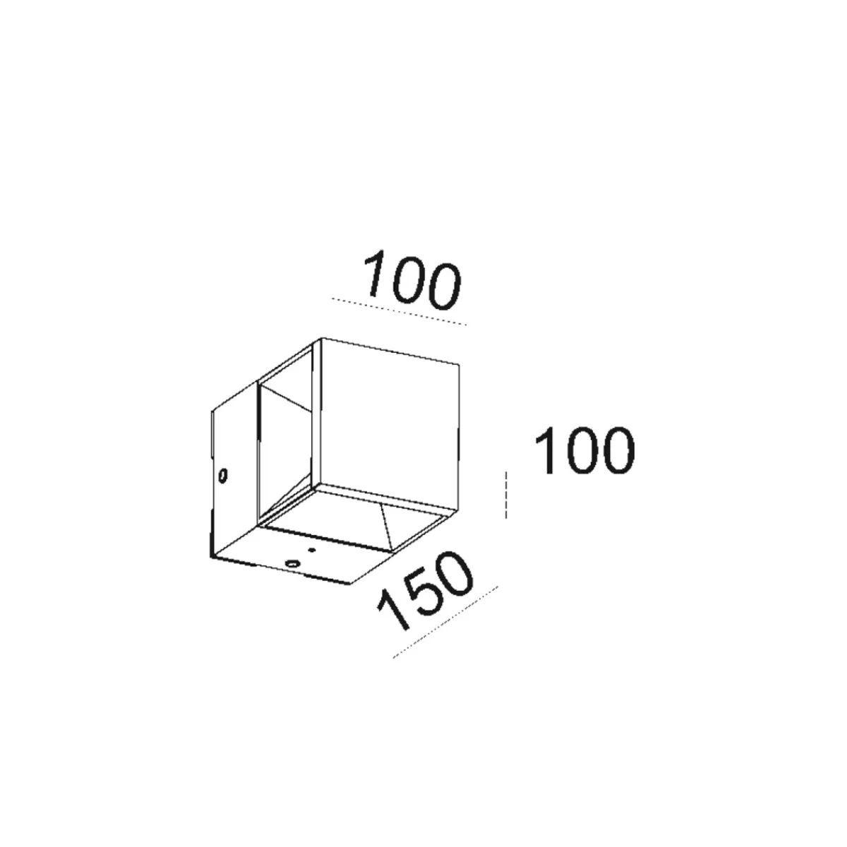 New Squareline LED Wand- / Mini Pollerleuchte Wandleuchten|Stehleuchten