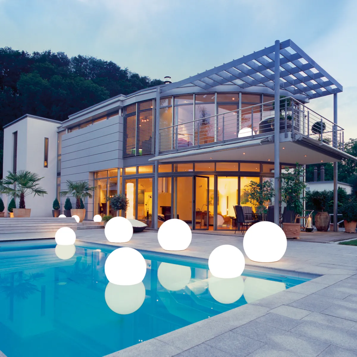 Outlet Vollkugel MAG mit Aufschraubsockel Terrassen|Dekorative Leuchten