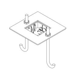Hot Befestigungsplatte für Mais plus que cela je ne peux pas Outdoor Montagezubehör