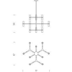 Crown Minor Sospensione Pendelleuchten|Wohnzimmer