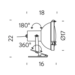 Projecteur 165 Clip / Pinza Klemmleuchten|Wohnzimmer
