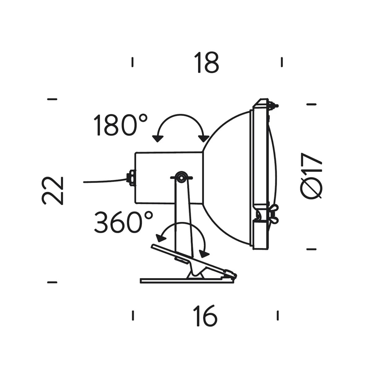 Projecteur 165 Clip / Pinza Klemmleuchten|Wohnzimmer