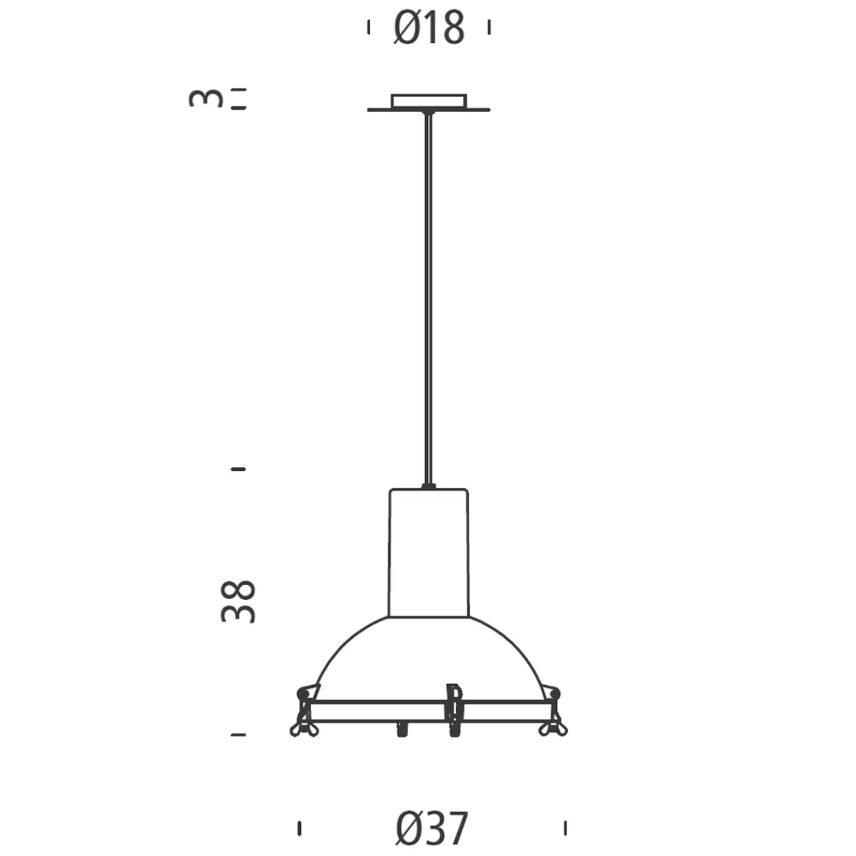 Hot Projecteur 365 Outdoor Sospensione Terrassen|Dekorative Leuchten