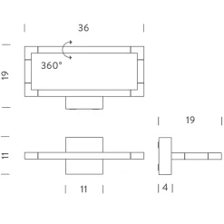 New Spigolo LED Parete Wandleuchten|Flur