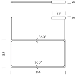 Online Spigolo Vertical LED Sospensione Pendelleuchten