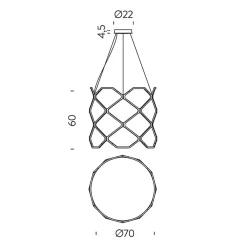 Titia LED Sospensione Pendelleuchten|Wohnzimmer