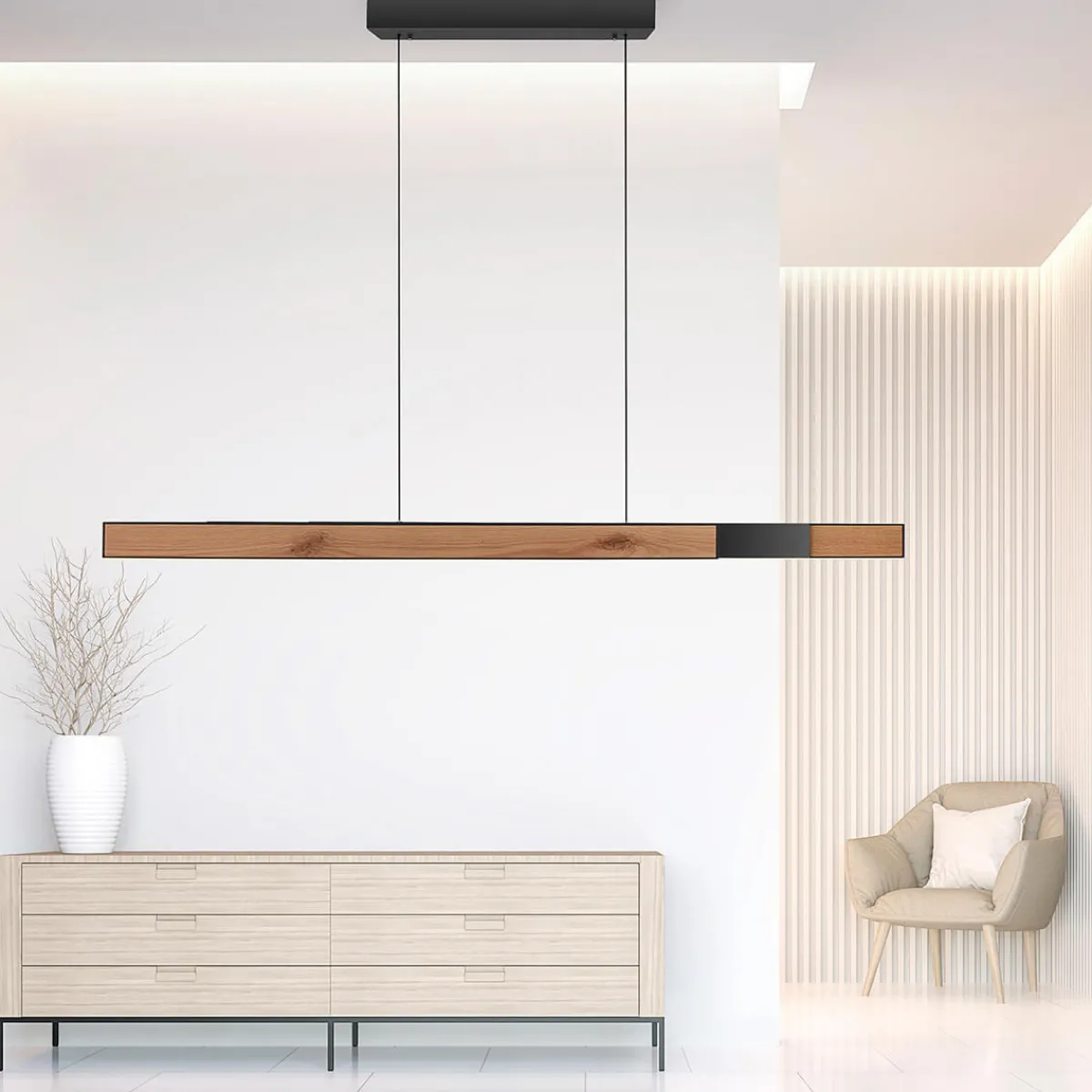 Discount PURE Moto-Rise LED Pendelleuchte mit e-SLIDE, e-LIFT und CCT Küche|Essbereiche